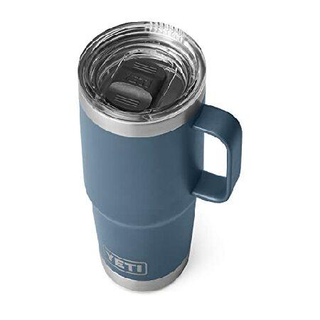 YETI Rambler 20 oz Travel Mug, Stainless Steel, Vacuum Insulated with Stronghold Lid, Nordic Blue並行輸入