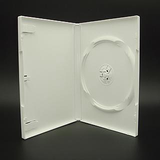 光碟收納盒 【臺灣製造】單片裝14mm白色PP霧面CD盒/DVD盒/光碟盒/CD殼/有膜 100個