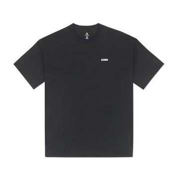 Converse Loose Fit Cons Tee 男款 黑色 滑板 休閒 短袖 10027355-A01