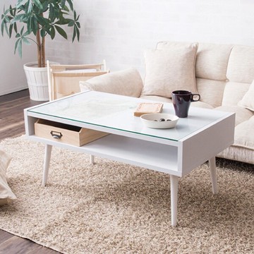 客廳桌 和室桌 茶几桌 極簡玻璃咖啡桌(3色)  天空樹生活館