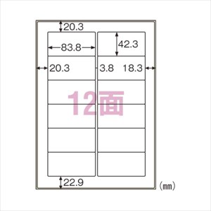 ヒサゴ:屋外用ラベル 結露面対応 10枚 A4判12面 KLPC861S 事務用品 文房具 筆記具 ファイル 机上整理 オフィス KLPC861S 24343