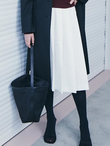 Mini Bulky Nylon Tote Bag (TA54D4A025) [Black]