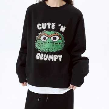 🌟折價券必買🌟中大尺碼 上衣 卡通印花假兩件長袖上衣【074541】NOV27｜2色 19LADY〔現貨〕