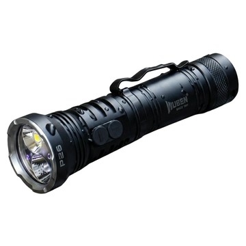 Wuben 500流明 雙光源輕便手電筒 T600  黑色  1個