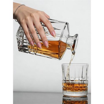 (免運)捷克進口BOHEMIA水晶玻璃酒具套裝經典刻花威士忌酒杯酒樽禮盒裝