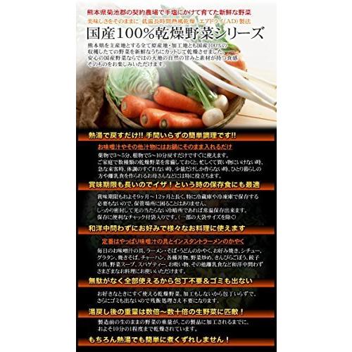 国産乾燥野菜シリーズ 熊本県産100%乾燥ほうれん草 100g