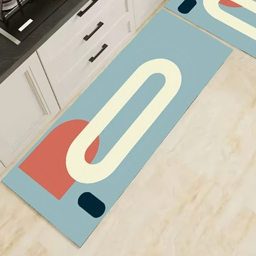 喬木居家 硅藻泥廚房防水地墊  150 x 60cm  幾何07  1個