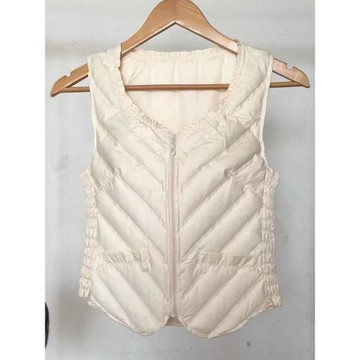 黑色90白鴨絨馬甲女短款輕薄修身顯瘦秋冬羽絨內穿坎肩保暖背心女