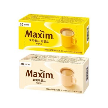 【Maxim】麥心 韓國咖啡 白金 摩卡 經典三合一咖啡 20入 (11.7gx20入)