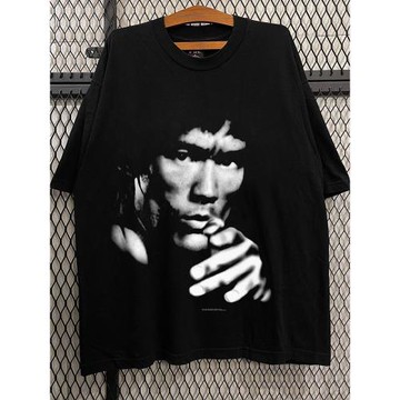BruceLee李小龍人像復古vintage高街痞帥男女短袖純棉重磅質感T恤