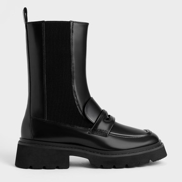 中筒切爾西厚底靴