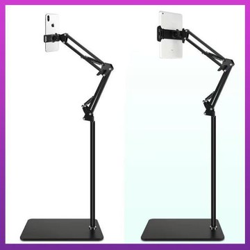 手機平板支架落地機械臂追劇直播俯拍視頻解放雙手大夾子架子通用