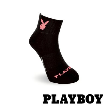 【襪款任選3雙$299 、6雙$511】PLAYBOY 1/4輕量網狀導流女運動襪-黑(BF5320)
