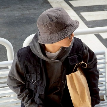 漁夫帽 帽子 男生帽子 女帽 水洗帽 遮陽帽 日系穿搭 復古風 盆帽 防紫外線 登山帽 露營帽 顯臉小帽子 百搭 079