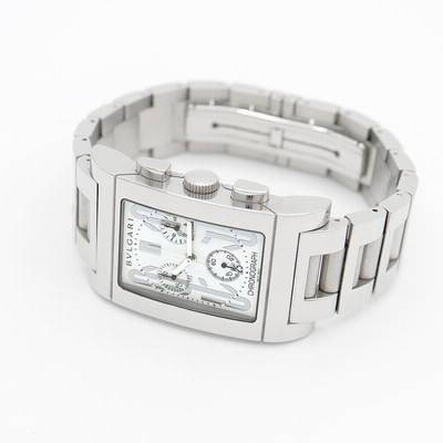電池交換済み BVLGARI ブルガリ レッタンゴロ クロノグラフ