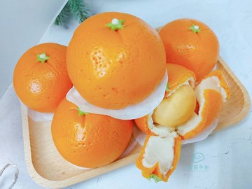 橘子造型饅頭 (可剝皮) 無包餡收涎饅頭 鮮奶饅頭 拜拜饅頭