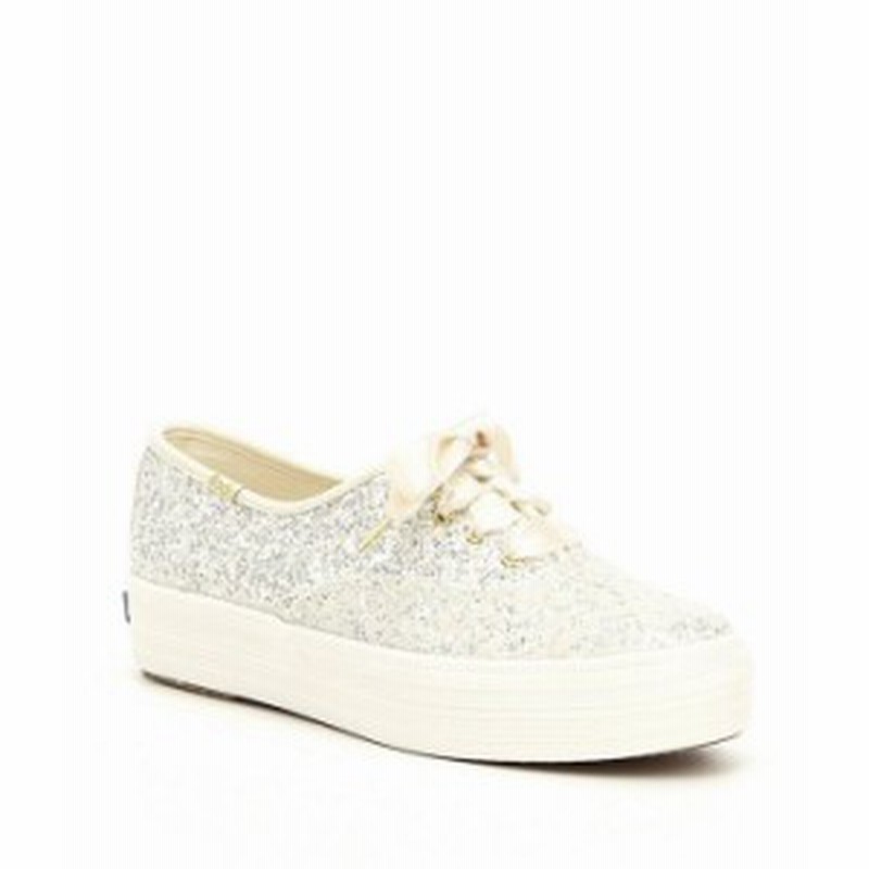 ケイトスペード レディース スニーカー シューズ Keds X Kate Spade New York Triple Ks Platform Glitter Sneakers Cream 通販 Lineポイント最大5 0 Get Lineショッピング