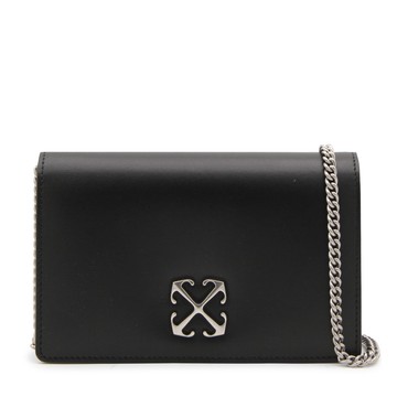 Off-white - Black Leather Crossbody Bag