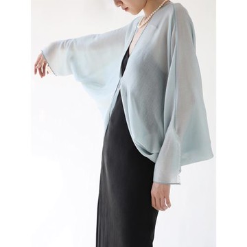 cicidream 2025春新款純山羊絨四季防曬空調衫超薄披肩開衫上衣