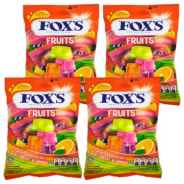 FOX'S 綜合水果風味糖  90g  4袋