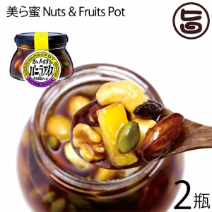 オルタナティブファーム宮古 美ら蜜 Nuts  Fruits Pot 140g×2瓶 有機JAS認証取得 サトウキビ ナッツ フルーツ