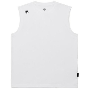 Descente 迪桑特 無袖背心 男裝 排汗 防曬 白 SR221UST41-WHT0