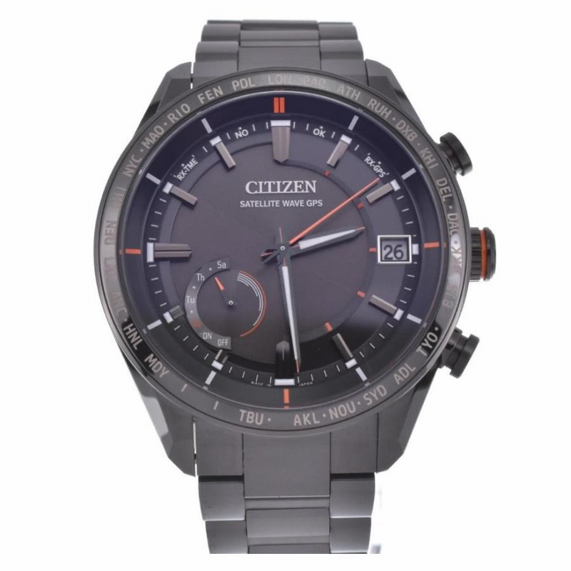 シチズン衛星電波時計　Ｆ150 美品 シチズン時計 CITIZEN アテッサ F150 GPS ソーラー電波