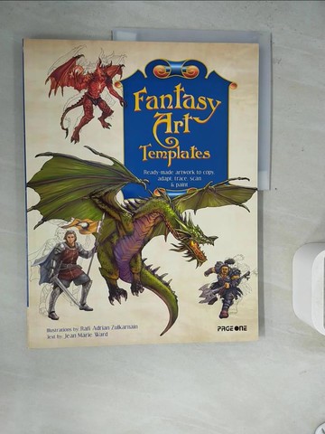 【書寶二手書T7／漫畫書_ZVQ】FANTASY ART TEMPLATES_Jean Marie Ward