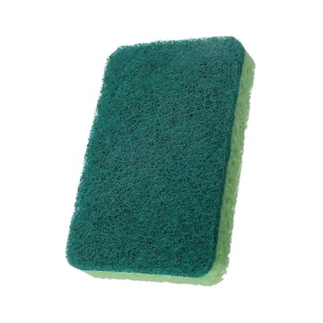 小麥購物 雙面木漿海綿 Y480 11 x 7 x 2cm 綠色 20g  12個  1組