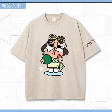 飛天小女警哭娃crybaby純棉短袖T恤復古夏季男女情侶裝谷子痛衣jl