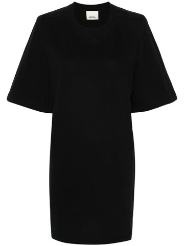 ISABEL MARANT - Zayenne cotton mini dress - women - Organic Cotton - L - Black