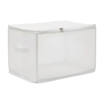 摺疊收納箱  1個  透白色  30L(40 x 30 x 25cm)