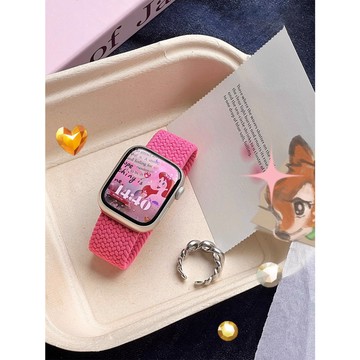 《台灣出貨》適用 APPLE WATCH 彈力尼龍錶帶 尼龍錶帶 彈力錶帶 S12 S11 SE3 44 46 女士錶帶