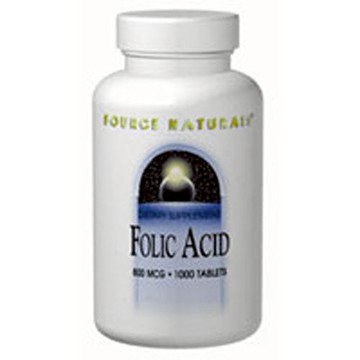 Folic Acid 500 Tabs by Source Naturals