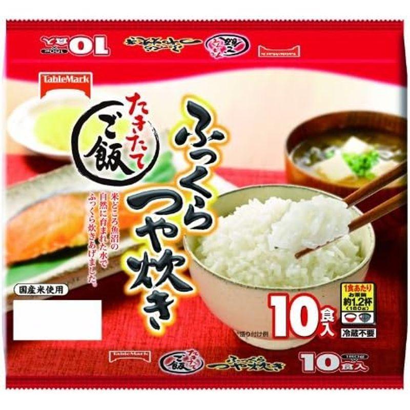 テーブルマーク たきたてご飯 ふっくらつや炊き 10食(1食あたり180g) x4パック