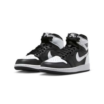 NIKE 耐吉 休閒鞋 AIR JORDAN 1 RETRO HIGH OG GS BLACK WHITE 黑白 大童 FD1437-010