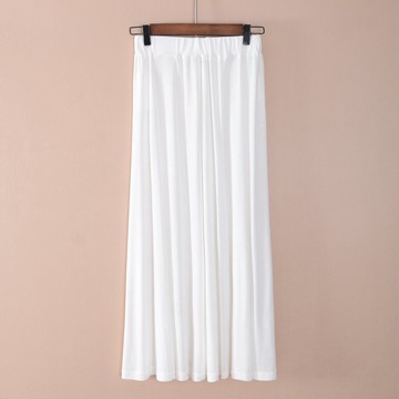 女裝百搭A字裙長裙純色半身裙子松緊腰顯瘦氣質潮