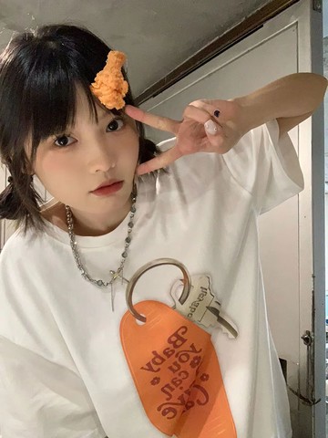 美式復古純棉短袖t恤女夏季2022新款oversize寬松印花上衣ins潮牌