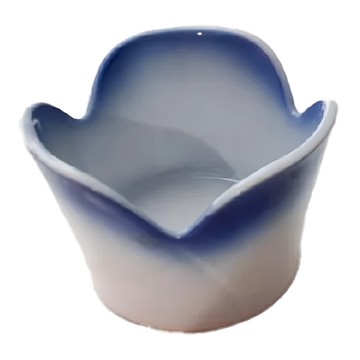 佐和陶瓷 日本陶瓷  藍染三瓣  1個