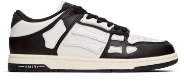 AMIRI 黑色 & 白色 Skel Top Low 儿童运动鞋