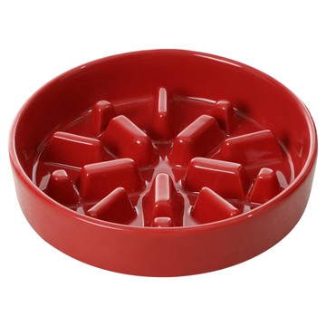 PEHOM 慢食陶瓷碗/光(紅)M 號 狗碗 貓碗  1入