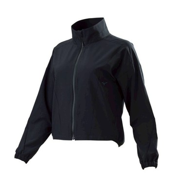 Mizuno 美津濃【授權經銷】女款 立領外套 薄款 抗紫外線 休閒 -黑- 32TC275109