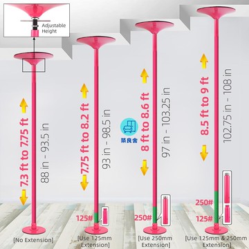 免運 公司貨 舞蹈桿 把桿 跳舞桿 粉色鋼管舞鋼管瑜伽舞桿固定桿家用鋼管舞桿壹整套可旋轉舞蹈室厚工廠現貨直銷 售後保障 全館八折 年底鉅惠 可開發票 5zpwq