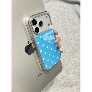 ✨iphone保護殼✨ins亮色系復古波點元素適用iPhone17ProMax蘋果16手機殼15女款14