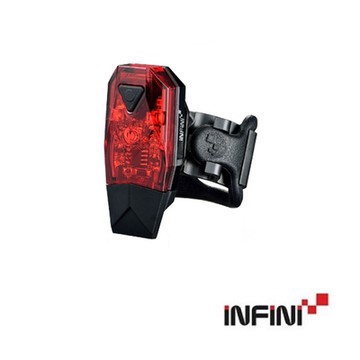 《INFINI》I-261R 超輕巧充電式警示尾燈 8流明 (警示燈/車燈/夜騎/安全/自行車/單車)