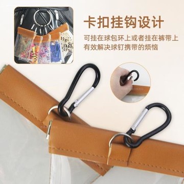 戶外透明PVC高爾夫球包自動閉合球釘收納袋果嶺叉收納包小配件袋