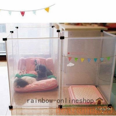 ペット用フェンス12枚セットドア付透明犬猫うさぎバリアゲートサークル軽いパネルサイズ75 45cmクリア 通販 Lineポイント最大get Lineショッピング