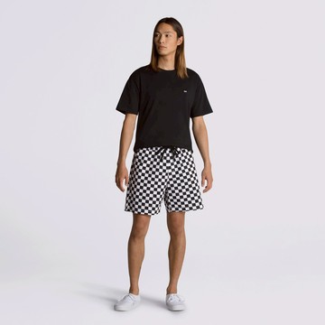 Range Relaxed 黑白棋盤格彈性鬆緊帶短褲