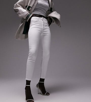 Topshop Petite Jamie jeans in white