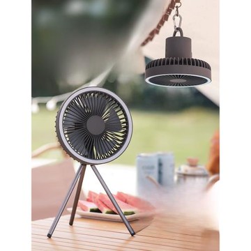 夏季戶外露營風扇便攜式usb充電野營帳篷燈照明三腳架超長續航